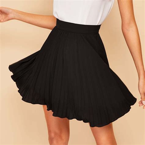 Zip Side Pleated Skirt Topnetmart In Knee Skirts Womens Skirt