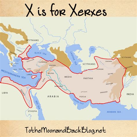 X Is For Xerxes Persian Empire Map Bible Bible Study