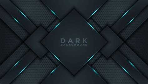 Premium Vector Dark Abstract Background With Overlap Layers