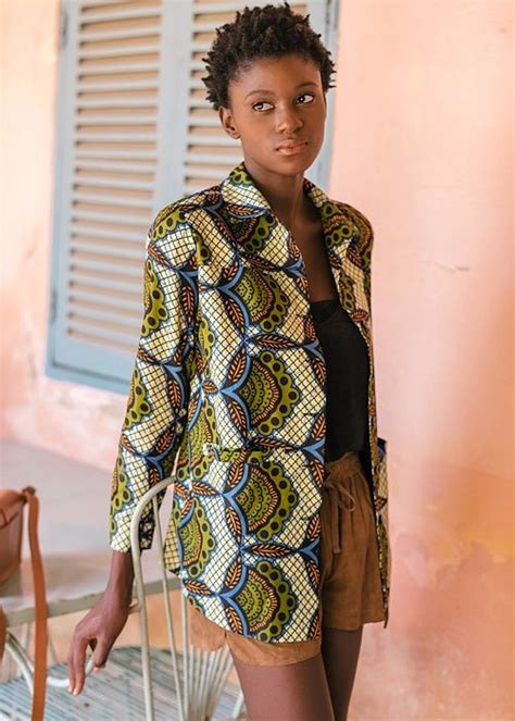 Veste Mi Longue En Wax Et En Tissu Veste En Pagne Mode Africaine Mode