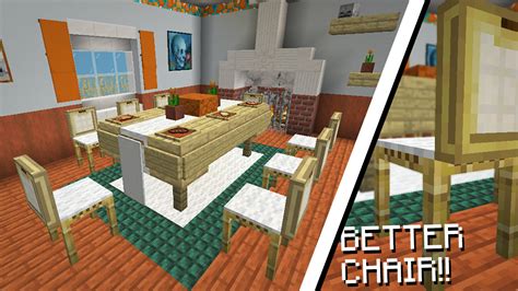 Realistic Dinner Room in Minecraft! with TUTORIAL!! Minecraft Map