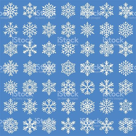 Set of vector snowflakes | Free vector art, Vector, Vector art