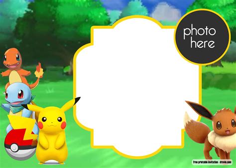 Free Printable Pokemon Birthday Invitation Templates Download