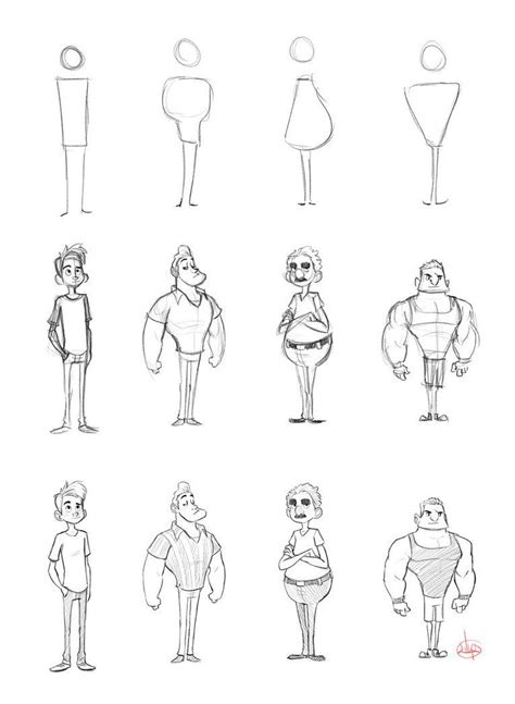 Design Characters Based On Simple Shapes Best Drawing Tutorials