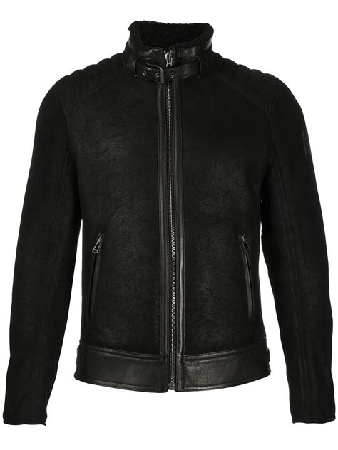 belstaff high neck leather jacket black mens designer leather jackets designer leather