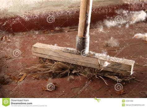 Old Dirty Broom Stock Photo Image Of Object Messy Broom 44461056