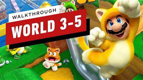 Super Mario 3d World Walkthrough World 3 5 Pipeline Lagoon Youtube