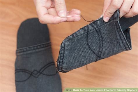How To Turn Your Jeans Into Earth Friendly Slippers 12 Steps