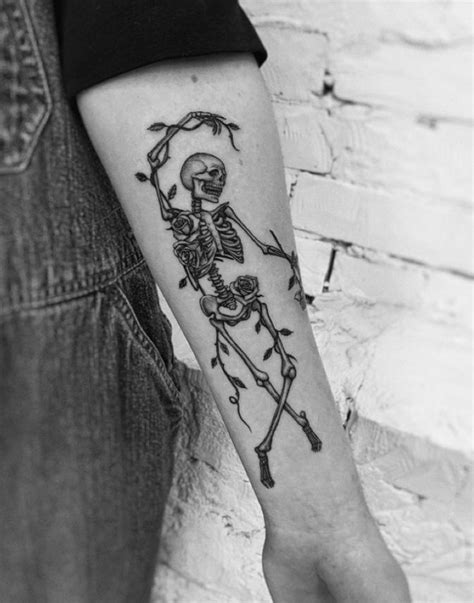 Skeleton Tattoo Arm Tattoo Body Tattoos Forearm Tattoo Women Tattoos