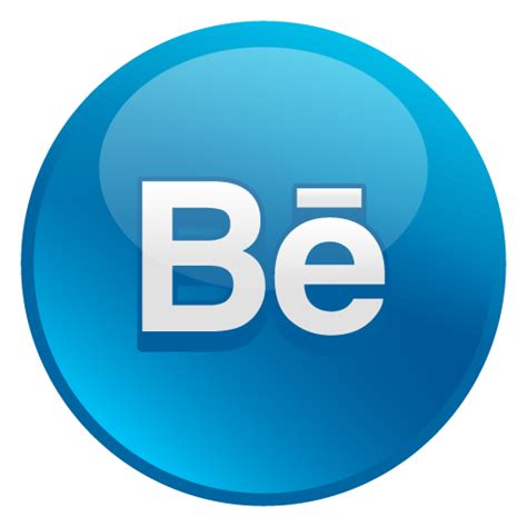 ícone Behance Rede Social Em Glossy Social Icons