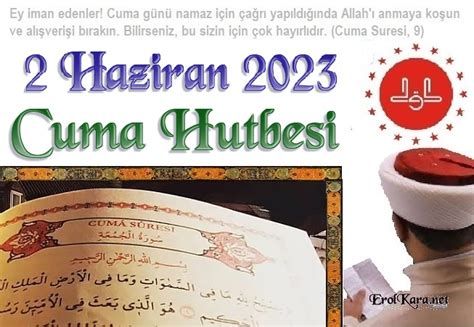 Cuma Hutbesi 2 Haziran 2023 Kalpler Allah ı Zikretmekle