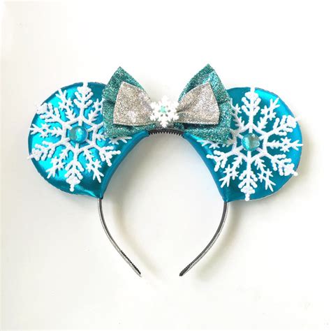 Frozen Elsa Mickey Ears Frozen Disney Inspired Ears Elsa Etsy Diy