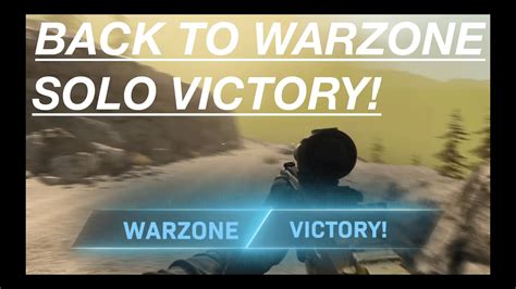 Back To Warzonesolo Victory Call Of Duty Youtube