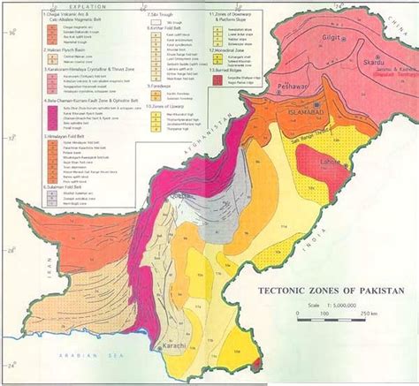 Geological Map Of Pakistan Photo