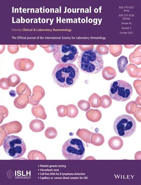 International Journal Of Laboratory Hematology Wiley Online Library