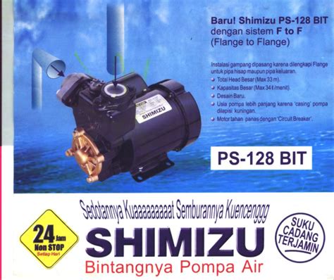 30 meter (15 m permukaan air) daya dorong : Jual pompa air SHIMIZU PS-128 BIT di lapak ...
