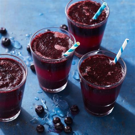 Blueberry Lemonade Slushies Recipe Frozen Drink Recipes Healthy Frozen Drinks Blueberry
