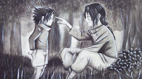 (うちはサスケ, uchiha sasuke, учиха сасукэ) дитя пророчества (予言の子, йоген но ко)4 саске шарингана (写輪眼のサスケ, щаринган но сасукэ)7 поддерживающий каге (支う影, сасаукагэ. Drawing Itachi And Sasuke | Speed Drawing - YouTube