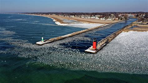 South Haven Michigan Pier And Lighthouse Photograph By Better Planet
