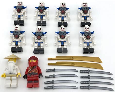 Lego 10 New Ninjago Minifigures Men People Krazi Kai Sensei Figures Guys Weapons Ebay