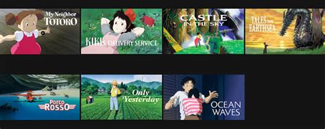 The japanese animation powerhouse has given netflix permission to host 21 titles from their back catalogue, slowly coming onto the streaming platform in monthly. 7 Studio Ghibli movies have arrived at Netflix UK, and 14 ...