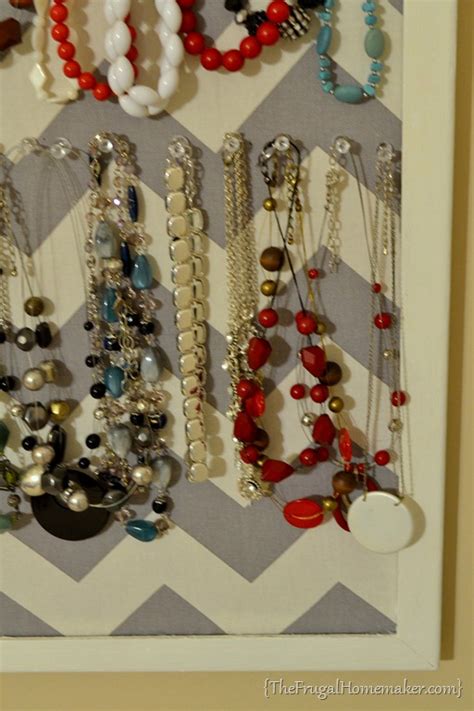 Diy Jewelry Organizer Day 15 Of 31 Days Of Pinterest Pinned To Done