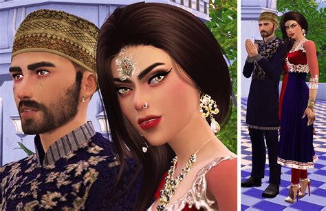 A Couple In Formal Pakistani Outfits Thank The Sims Middle