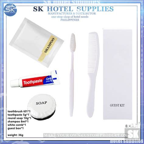 100set Hotel Guest Kit Set 4in1 Travel Kit Shampoo Sachet With Comb