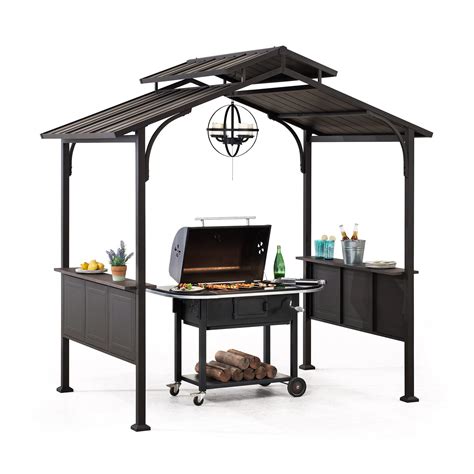 Junction Vice Cherry Sunjoy Hardtop Gazebo Shaded Cease Theft