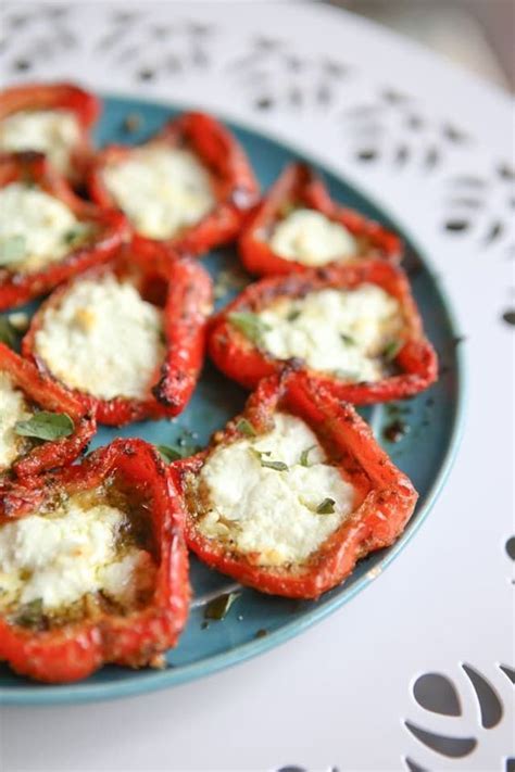 Roasted Red Peppers With Pesto And Goat Cheese Healthy Recipes Mom