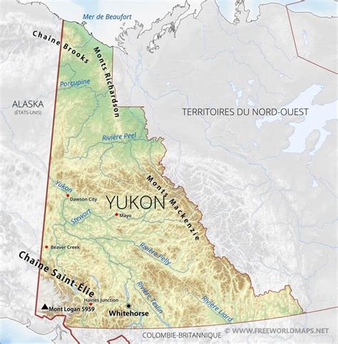 Carte Du Yukon