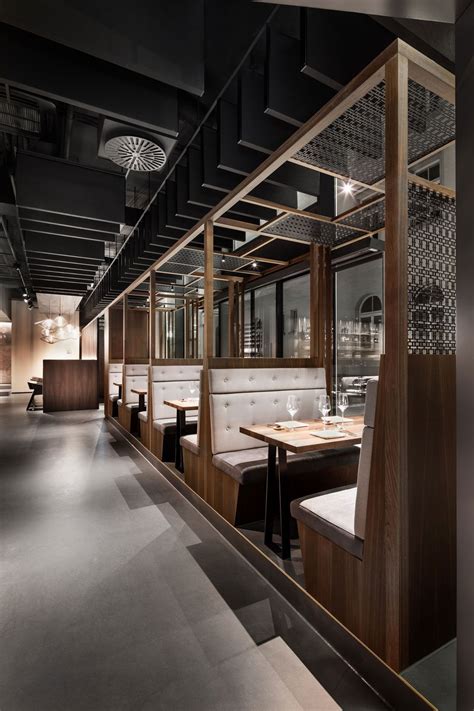 Please note that with such ceilings, a modern interior will look uninteresting and cheap. interior design, restaurant, bar, wood, industrial floor ...