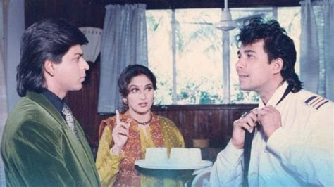 madhuri dixit celebrates 27 years of anjaam shares vintage pics with shah rukh india tv
