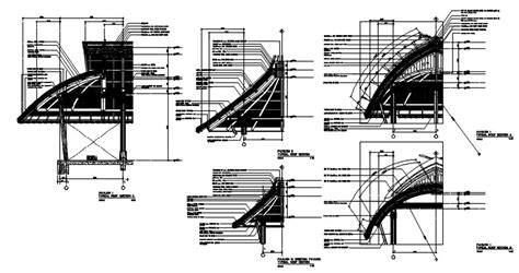 The Roof Section Detail Drawing Defined In This Autocad File Download