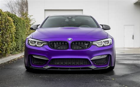 Download 2560x1600 Wallpaper Vorsteiner Bmw M4 Purple Car Dual Wide