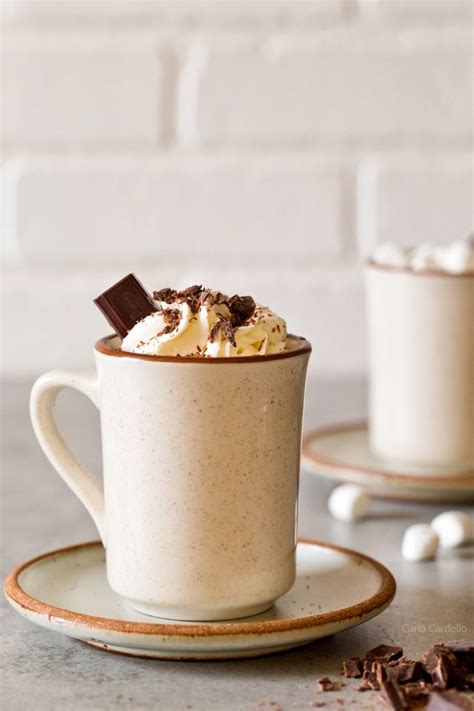 Thick Hot Chocolate Recipe For One Made With Melting Chocolate And Not