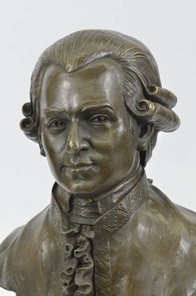 Wolfgang Amadeus Mozart Classical Musician Bronze Bust Sculpture Piano
