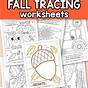 Fall Tracing Worksheet
