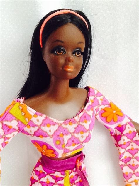 1971 Mattel Barbie Live Action Christie Black Doll Htf Excellent Sale