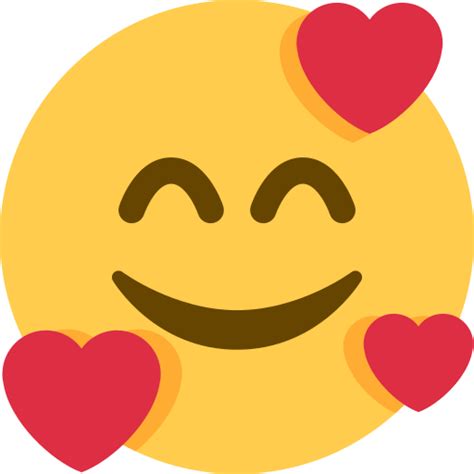 🥰 Cara Sonriendo Con Corazones Emoji