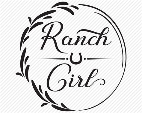 Ranch Girl Svg Cut File Country Shirt Design Southern Etsy