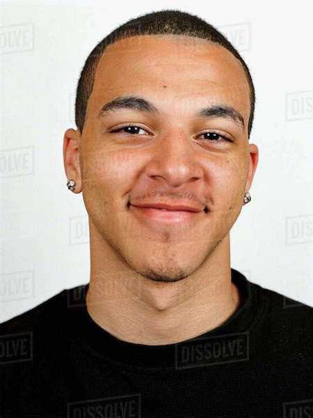 Mixed Race Man Smiling Stock Photo Dissolve