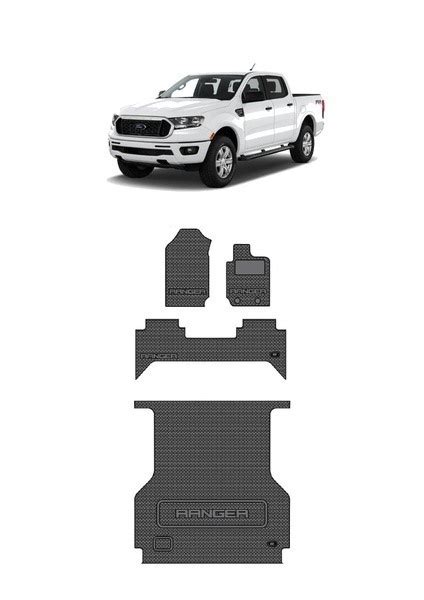 Ford Ranger Dc Mat Set 2011 To 2022 · Rubber Direct