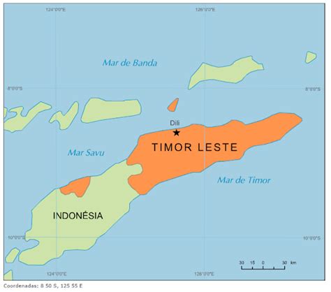 Blog De Geografia Mapa De Timor Leste