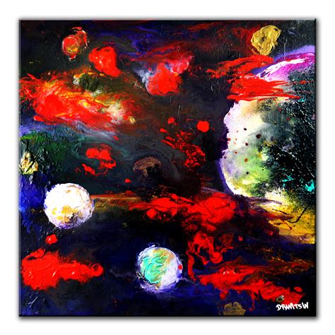 Easy Painting Techniques By Peter Dranitsin Cosmos Abstract Painting