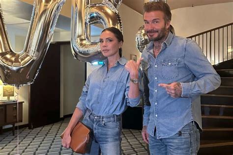 Victoria Beckham Teases Husband David After Twinning In Head To Toe