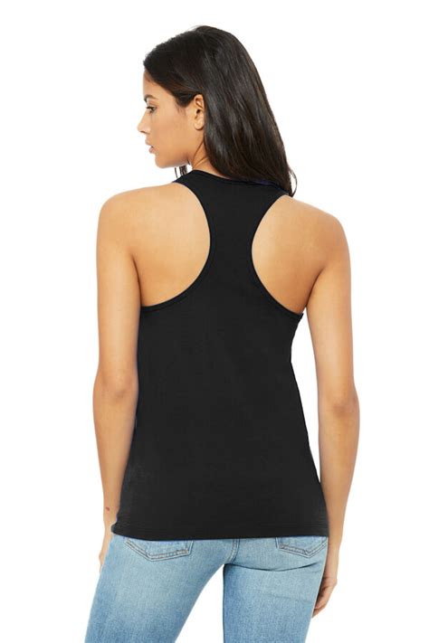 Bellacanvas Ladies Racer Back Tank Black Earth Sanctuary