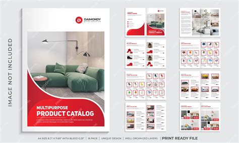 Premium Vector Company Product Catalogue Design Template