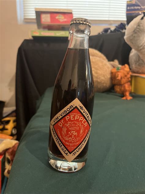 Vintage Dr Pepper 1985 Vim Vigor Vitality Bottle New Anniversary Rare