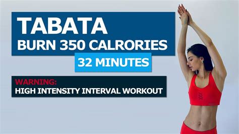 32 Min Tabata High Intensity Interval Training At Home Youtube